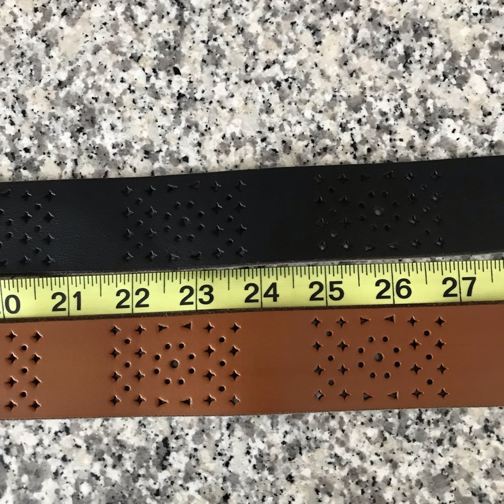 Leather Belt Pair 32” - Picture 5 of 8